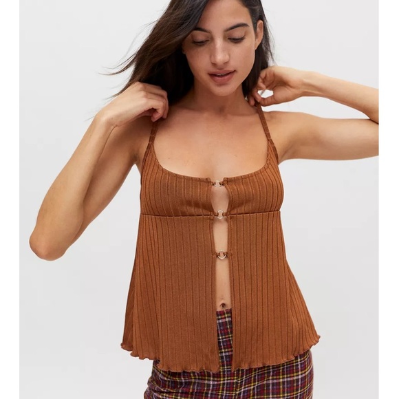 Urban Outfitters Tops - Urban Outfitters Verity O-Ring Cami Brown Size S